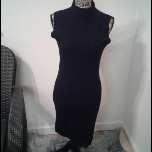 Express Dresses & Skirts - Express high neck sweater slit dress